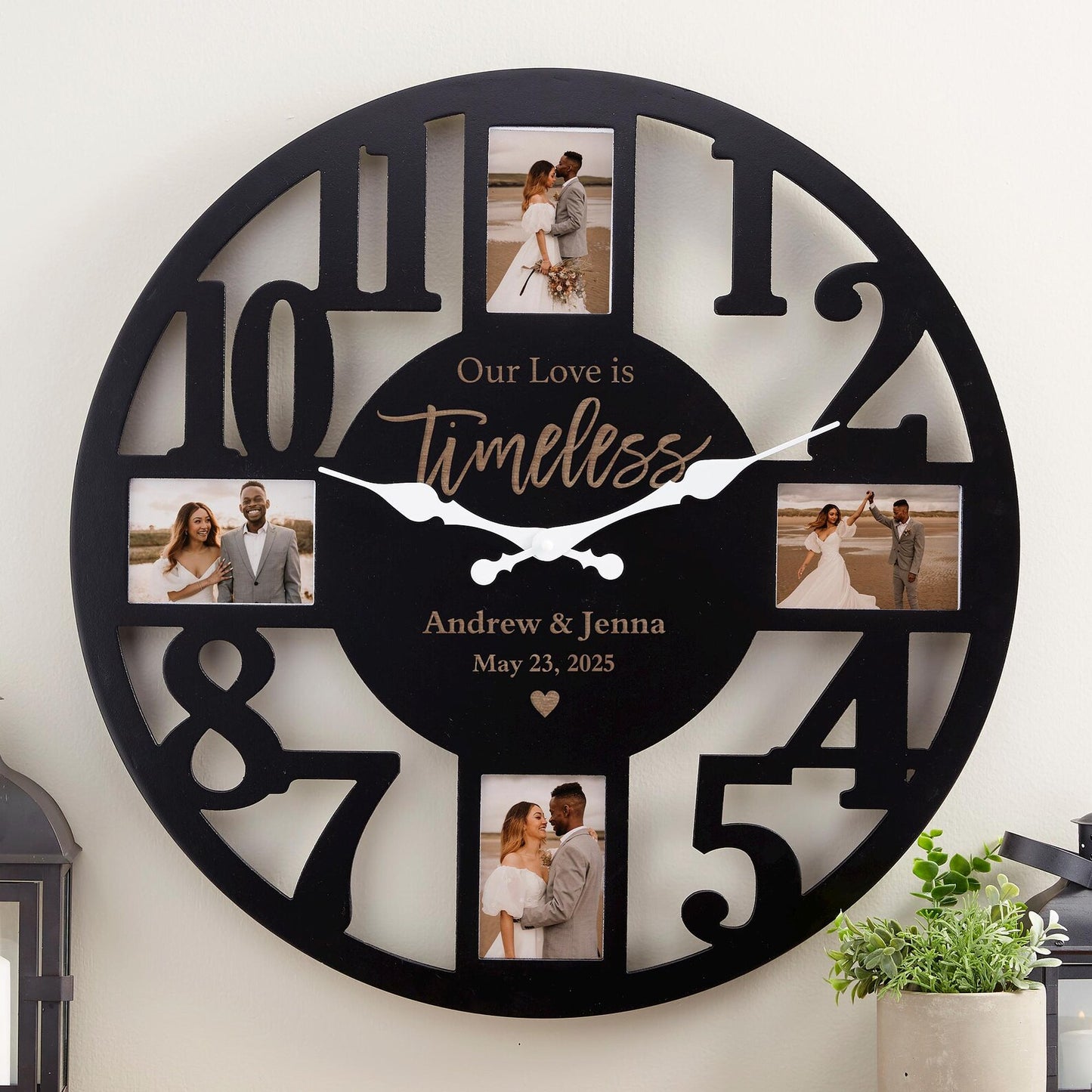 Kişiselleştirilebilir Fotoğraflı Duvar Saati |Özel Anı Hediyesi